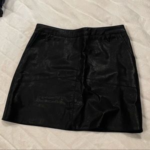 Lulus Vegan Leather Mini Skirt
